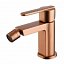 Grifo bidet monomando Roma oro rosa cepillado de Imex